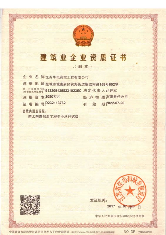 企業資質證書